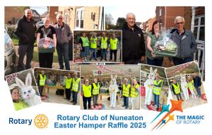 Rotary Club of Nuneaton Brings Easter Cheer with Hamper Raffle at Horeston Grange Co-Operative