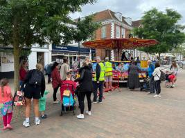 Family Fridays in Epsom Market place in August 