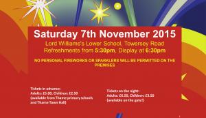 Thame Primary Schools Fireworks 2015