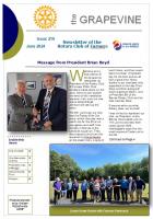 Front page of June 2024 Grapevine
