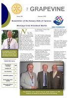 Frontpage of our newsletter