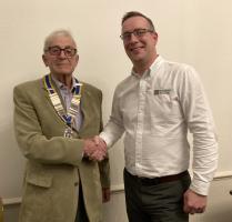 Yet another new Rotarian 