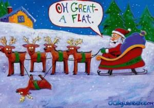 FATHER CHRISTMAS HAS A FLAT