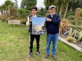 George Knight - Winner with his prize.