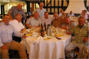 Group of golfers at prizegiving dinner