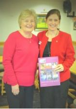 Heather Stuart with Rotarian Alison McCormack 