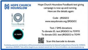 Hope foodbank donations