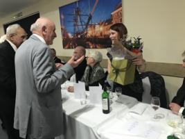 Charlotte Tilly(the President’s Daughter),a Production Executive at BBC Television,Scotland being thanked by Rotary Members for her entertaining speech at the Celebrations

 