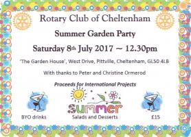 Details of Summer Garden Party