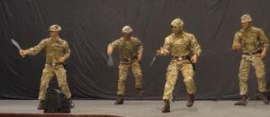 Gurkha soldiers performing the Kukri Dance