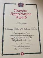 Recognition by Oldham 'Mayor
