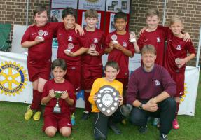 The winning team from Cuffley School