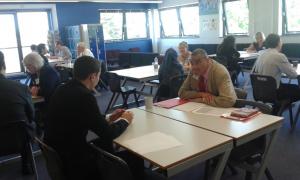 Mock interviews taking place 