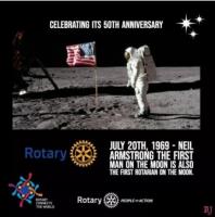 First Rotarian on the moon