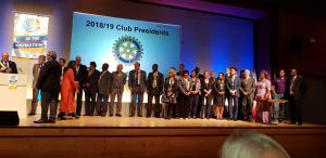 2018/19 Introduction of Club Presidents at the District Conference, Eastbourne