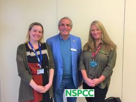 Junior Vice President Richard with Helen and Caroline