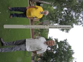 We donated a Peace Pole to Great Bowden Primary School during lockdown in 2020. President Mark Taylor (R) is here with Rtn Les Dodd who organised the donation.
Sorry for the sideways picture. We are working on this.