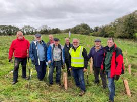 Rotary helps Woodland Trust Plant 150 trees at Poortown - October 2023