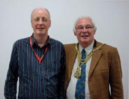 Fife Provost Jim Leishman with Carnegie President David Robertson