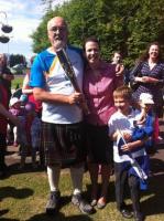 Hamish Brown MBE with his book 