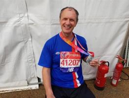 Rotarian Ray Johnson completes his 25th consecutive marathon