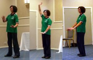 Rotarian Bernie Coates gave an interactive demo and talk on the eastern art of Tai Chi