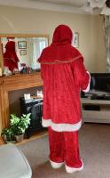 Santa in his new outfit. Hope he will be warm enough