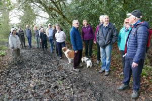 Peter Mason leads the way from Stoke Row