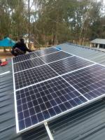 Solar panels in situ