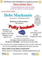 An evening with Debs Mackenzie