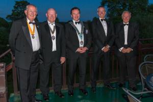 Guests of honour l to r:- Neil Dodgson (President Elect, Dick Wood, Robert Morphet, Mark Jeffries and Barry York.