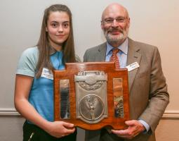 Rotarian Jim pictured with 2019 Young Citizen of the Year Winner Heather Gubby.  