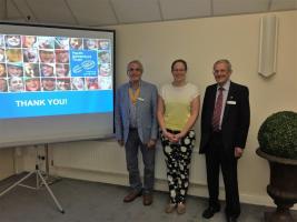 President Elect Richard with Natalie and Fellow Rotarian Tom