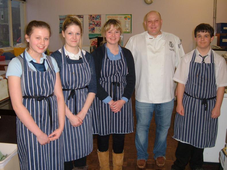 Left to Right : Katie Lamb, Chloe Gray, Martha Winters, Craig Sneddon and Ryan Denyer