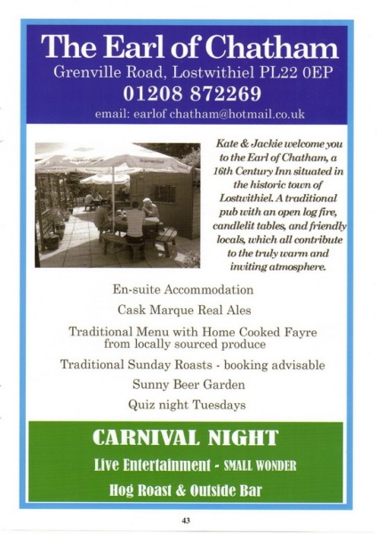 Lostwithiel Carnival Programme Page 43