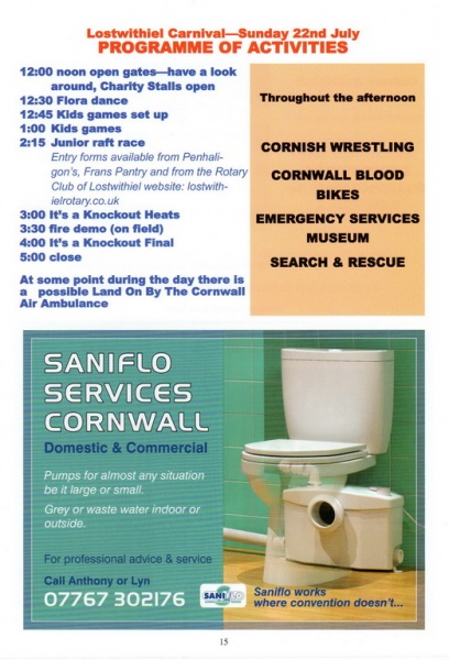 2018 Carnival Programme Page 15