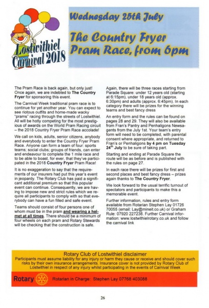 2018 Carnival Programme Page 26