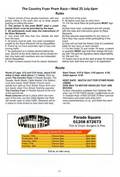 2018 Carnival Programme Page 27