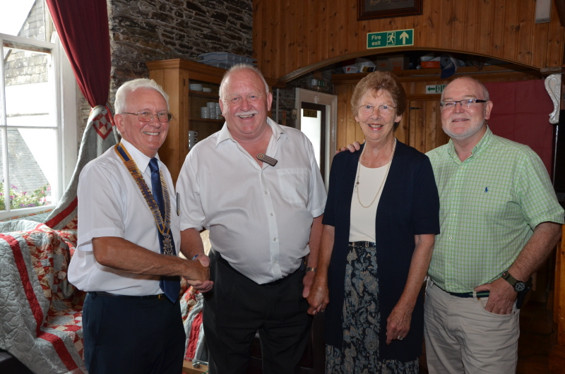 President Ken, with winner Martin Broadfoot, Nan Girling and Tom Henderson, OBE