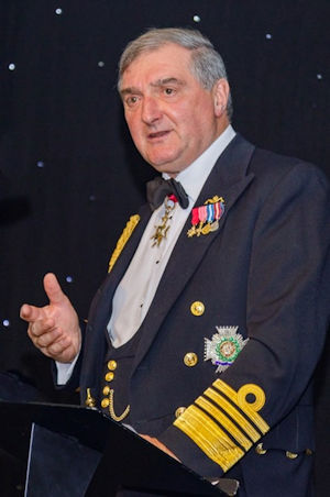 Admiral Sir Trevor Soar who spoke at Trafalgar Night