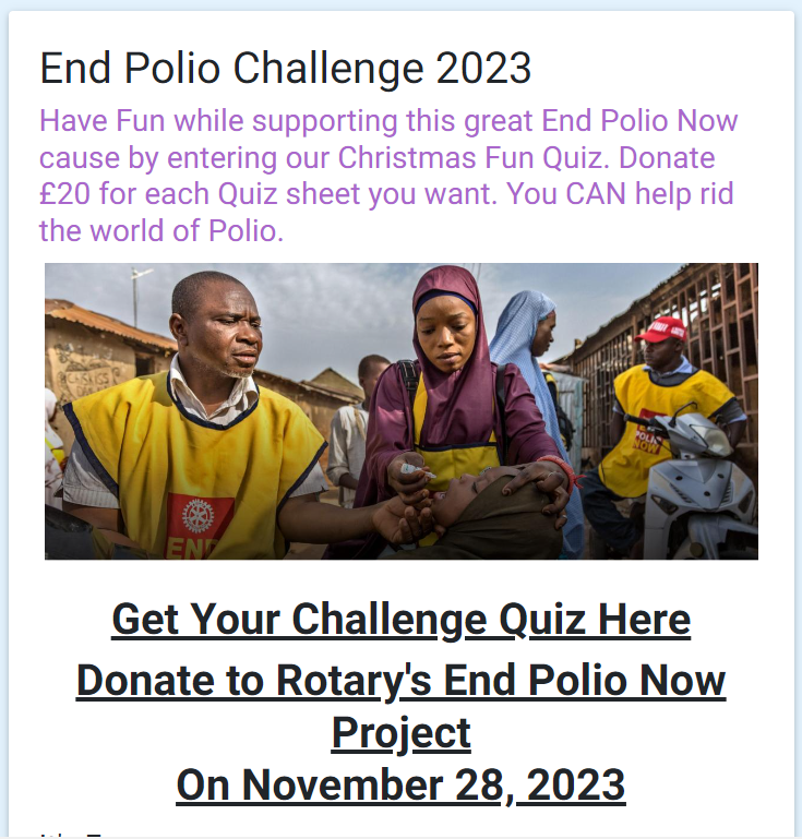 End Polio Challenge 2023