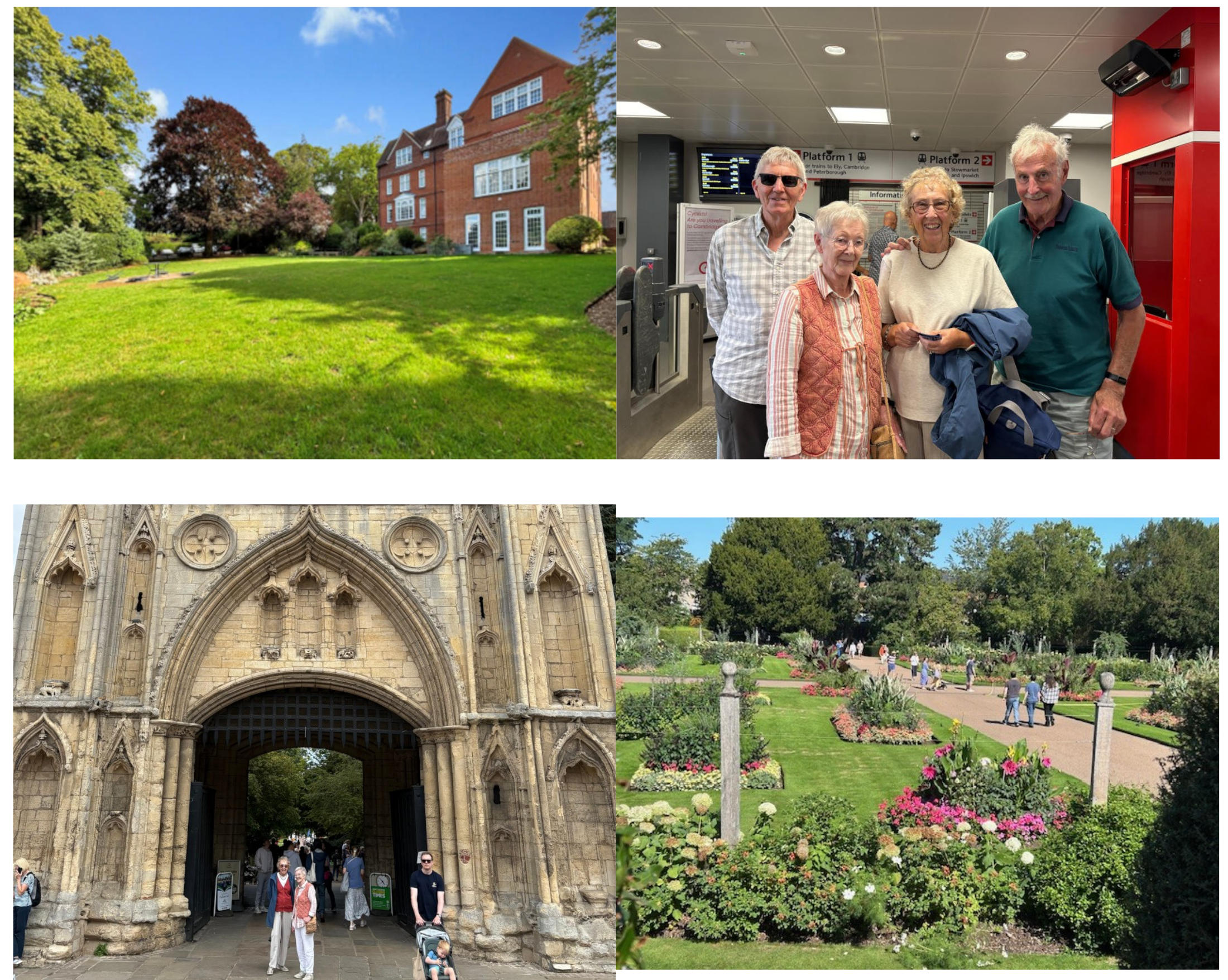 Four photographs taken around Bury St Edmunds