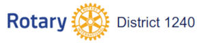 District 1240 banner