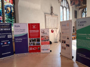 Picture of various pull-up banners