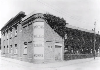 Black and white photo of a small Victorian factory