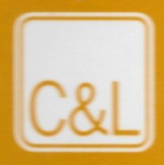 The letters C&L within a square on an orange background