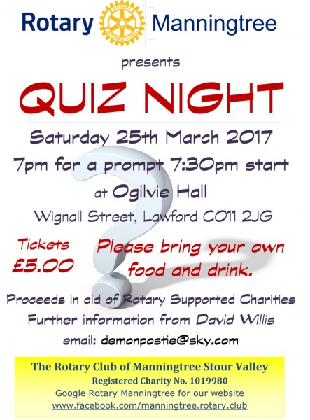 Quiz Night flyer