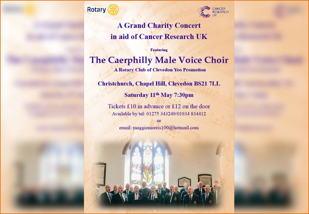 A Grand Concert by Caerphilly Male Voice Choir May 11th 2019 Christchurch Clevedon