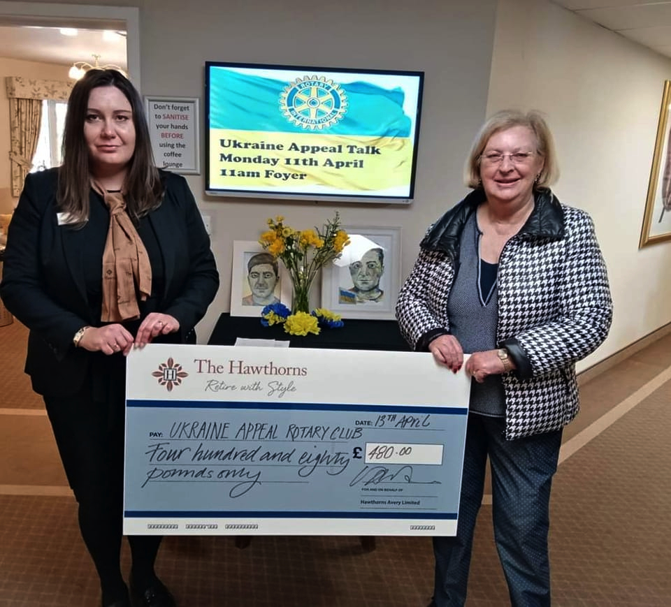 Clevedon Yeo Rotary Club Hawthorns Ukraine Collection