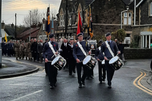 Stewarding Remembrance Parade Clevedon Yeo Rotary